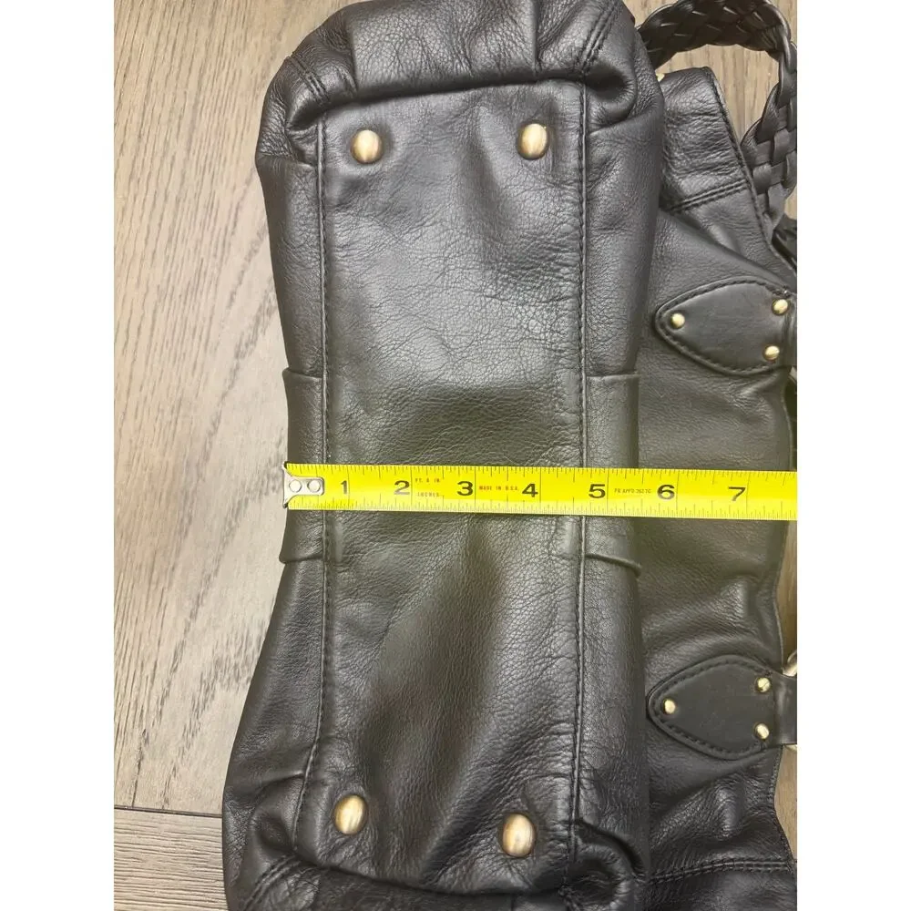 Vintage Michael Michael Kors Black Leather Hobo Shoulder Bag